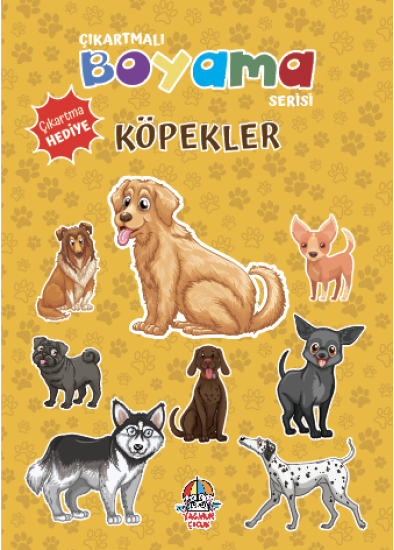 Çıkartmalı Boyama Serisi - Köpekler