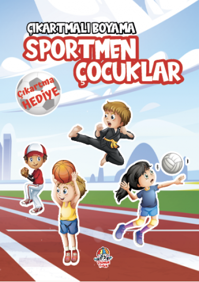 Çıkartmalı Boyama Serisi - Sportmen Çocuklar