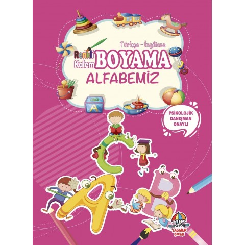 RENKLİ KALEM BOYAMA-Alfabemiz