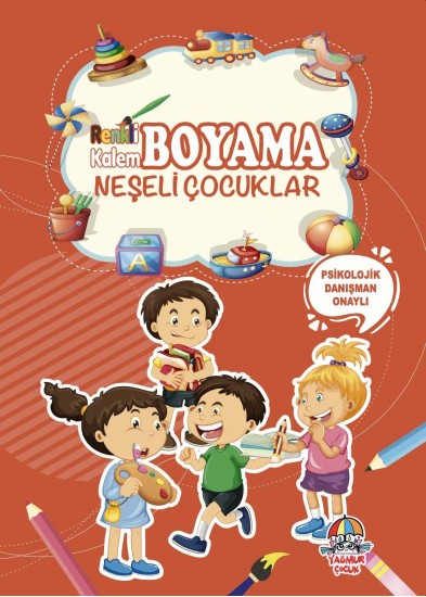 RENKLİ KALEM BOYAMA-Neşeli Çocuklar